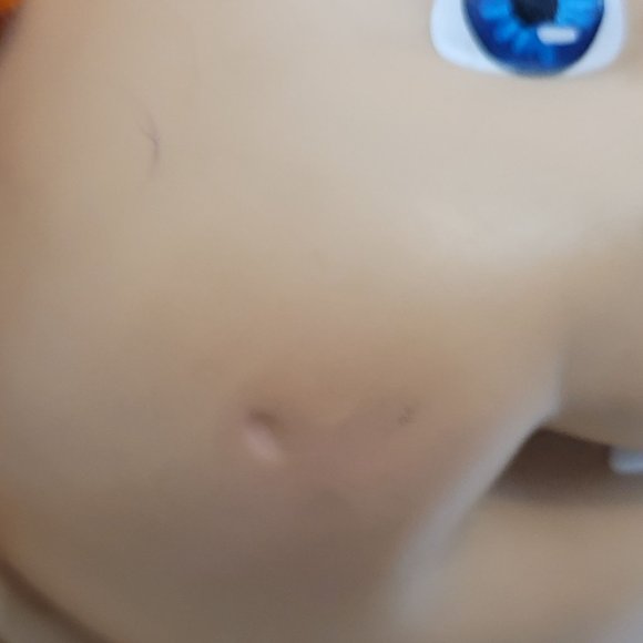 Cabbage Patch Kid CPK 1986 Red Hair Blue 1 Tooth Eyes Needs TLC Cleaning - Picture 3 of 16